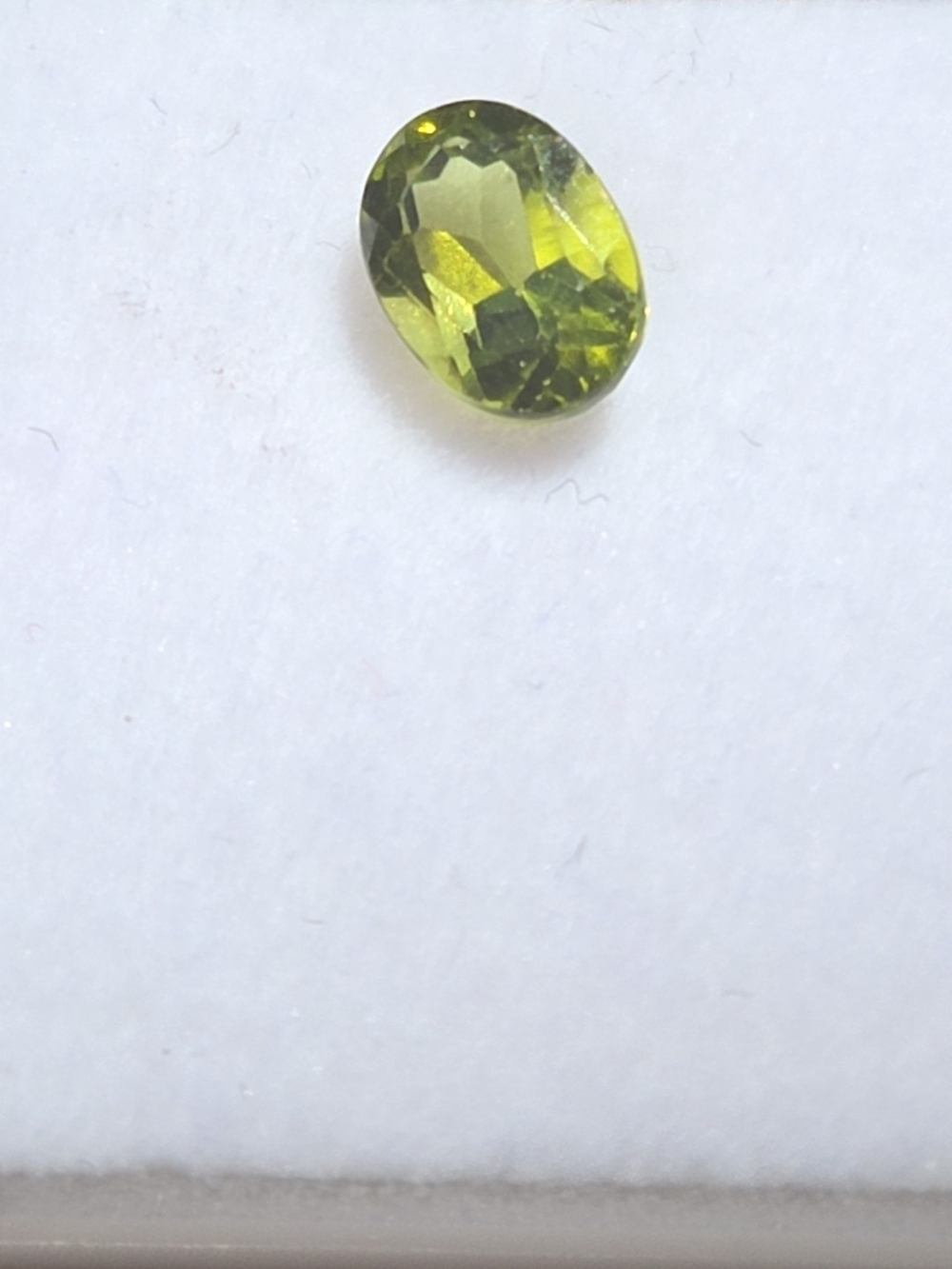 1/2CT Yellow Sapphire Oval Cut Faceted Loose Gemstone, Transparent - 1 Piece